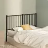 Image de vidaXL Tête de lit métal noir 120 cm