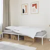 Image de vidaXL Cadre de lit métal sans matelas blanc 90x200 cm