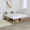 Image de vidaXL Cadre de lit métal blanc 140x190 cm350913