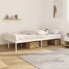 Image de vidaXL Cadre de lit métal sans matelas et tête de lit blanc 120x190 cm350928