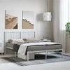 Image de vidaXL Cadre de lit métal sans matelas et tête de lit blanc 135x190 cm
