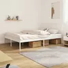 Image de vidaXL Cadre de lit métal sans matelas et tête de lit blanc 160x200 cm350934