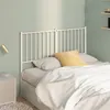 Image de vidaXL Tête de lit métal blanc 120 cm350962
