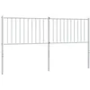 Image de TÃªte de lit mÃ©tal blanc 166x3x90 cm vidaXL vidaXL