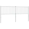 Image de TÃªte de lit mÃ©tal blanc 187x3x90 cm vidaXL vidaXL