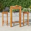 Image de vidaXL Ensemble de bar de jardin 3 pcs bois d'acacia solide
