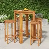 Image de vidaXL Ensemble de bar de jardin 5 pcs bois d'acacia solide