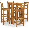 Image de Vidaxl Ensemble De Salle Ã Manger De Jardin 5 Pcs Bois D'acacia Solide