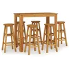 Image de Vidaxl Ensemble De Salle Ã Manger De Jardin 7 Pcs Bois D'acacia Solide