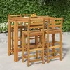 Image de vidaXL Ensemble de salle à manger de jardin 5 pcs Bois d'acacia solide