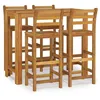 Image de Vidaxl Ensemble De Salle Ã Manger De Jardin 5 Pcs Bois D'acacia Solide