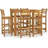 Image de vidaXL Vidaxl Ensemble De Salle À Manger De Jardin 7 Pcs Bois D'acacia Solide