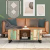Image de vidaXL Table basse 100x54x40 cm bois de récupération et d'ingénierie351952