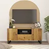 Image de vidaXL Meuble TV 105x33,5x46 cm bois de manguier et d'ingénierie