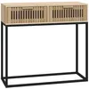 Image de vidaXL Table Console 80x30x75 Cm Bois D'ingénierie Et Fer Vidaxl Vidaxl