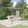 Image de vidaXL Belvédère beige 3x3 m 180 g/m² tissu et acier
