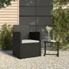 Image de vidaXL Fauteuil de jardin avec coussin Noir Résine tressée362320
