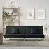 Image de vidaXL Canapé-lit noir tissu351902