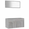 Image de vidaXL Ensemble de meubles de salle de bain 2 pcs Sonoma gris