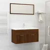 Image de vidaXL Ensemble de meubles de salle de bain 2 pcs Chêne marron826625