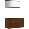 Image de vidaXL Vidaxl Ensemble De Meubles De Salle De Bain 2 Pcs Chêne Marron