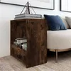 Image de vidaXL Table d'appoint Chêne fumé 50x26x50 cm Bois d'ingénierie