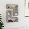 Image de vidaXL Étagères murales 2pcs Sonoma gris 50x15x50 cm Bois d’ingénierie826642