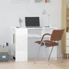 Image de vidaXL Bureau Blanc brillant 100x55x75 cm Bois d'ingénierie823026