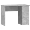 Image de vidaXL Bureau Gris bÃ©ton 100x55x75 cm Bois d'ingÃ©nierie