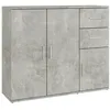 Image de vidaXL Buffet Gris bÃ©ton 91x29,5x75 cm Bois d'ingÃ©nierie