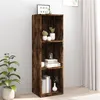 Image de vidaXL Bibliothèque/Meuble TV chêne fumé 36x30x114cm bois d'ingénierie826655