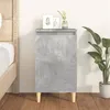 Image de vidaXL Table de chevet gris béton 40x35x70 cm bois d'ingénierie819636
