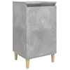 Image de vidaXL Table de chevet gris bÃ©ton 40x35x70 cm bois d'ingÃ©nierie