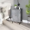 Image de vidaXL Table de chevet gris béton 40x35x70 cm bois d'ingénierie819652