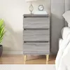Image de vidaXL Table de chevet sonoma gris 40x35x70 cm bois d'ingénierie819666