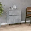 Image de vidaXL Buffet Gris béton 60x35x70 cm Bois d'ingénierie
