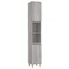 Image de vidaXL Armoire de bain sonoma gris 30x30x190 cm bois d'ingÃ©nierie