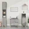 Image de vidaXL Armoire salle de bain sonoma gris 30x30x100 cm819810