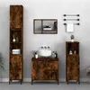 Image de vidaXL Armoire de bain chêne fumé 30x30x100 cm bois d'ingénierie819817