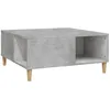 Image de vidaXL Vidaxl Table Basse Gris Béton 80x80x36,5 Cm Bois D'ingénierie