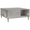 Image de vidaXL Table basse sonoma gris 80x80x36,5 cm bois d'ingÃ©nierie