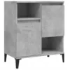 Image de vidaXL Buffet Gris bÃ©ton 60x35x70 cm Bois d'ingÃ©nierie