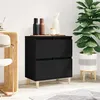 Image de vidaXL Buffet Noir 60x35x70 cm Bois d'ingénierie821157