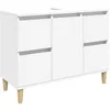 Image de vidaXL Vidaxl Meuble D'évier Blanc 80x33x60 Cm Bois D'ingénierie
