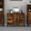 Image de vidaXL Meuble d'évier chêne fumé 80x33x60 cm bois d'ingénierie821281