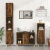 Image de vidaXL Meuble d'évier chêne fumé 80x33x60 cm bois d'ingénierie