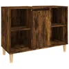 Image de vidaXL Meuble d'Ã©vier chÃªne fumÃ© 80x33x60 cm bois d'ingÃ©nierie