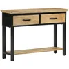 Image de vidaXL Vidaxl Table Console 110x30x75 Cm Bois De Manguier Massif Brut