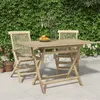 Image de vidaXL Table de jardin pliante gris 120x70x75 cm bois de teck solide362763
