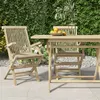 Image de vidaXL Chaises de jardin pliantes lot de 2 gris 56x61x89cm bois teck362764